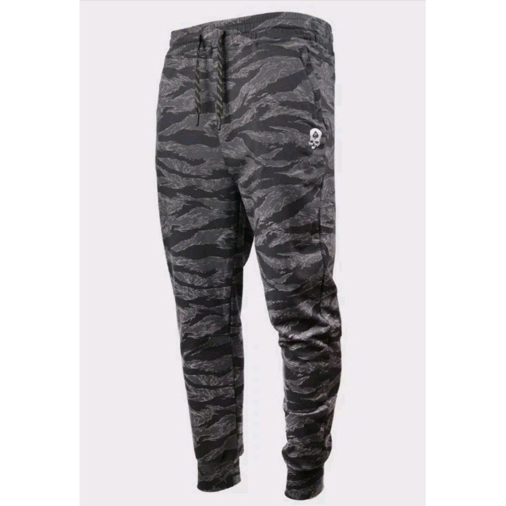New Zero Foxtrot PT Joggers Men S Camo Gray Gym Lounge Fleece Sweatpants Comfy